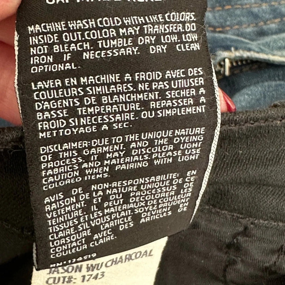 3x1 Jason Wu Collab Black Jeans W4 Slim Straight Edgy Denim, Size 26 - Picture 12 of 16